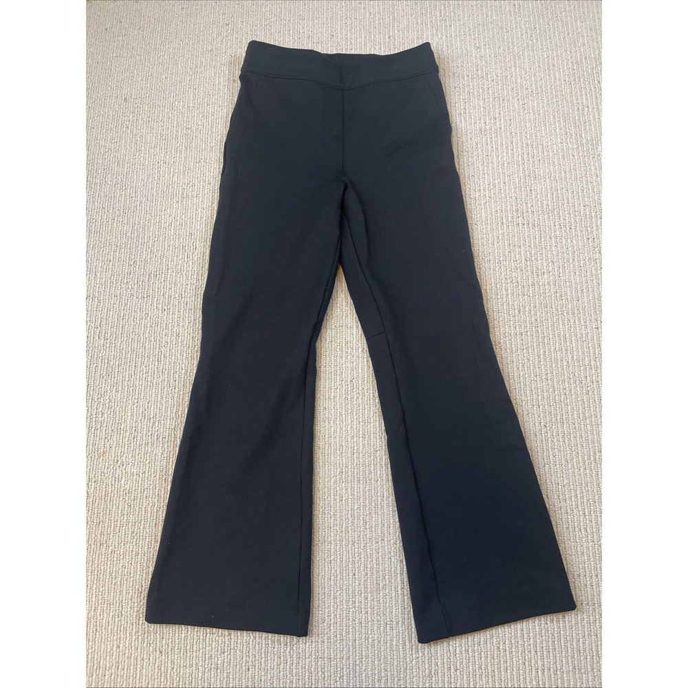 Spanx Women XS Black Stretch Pants Trouser Straight Leg